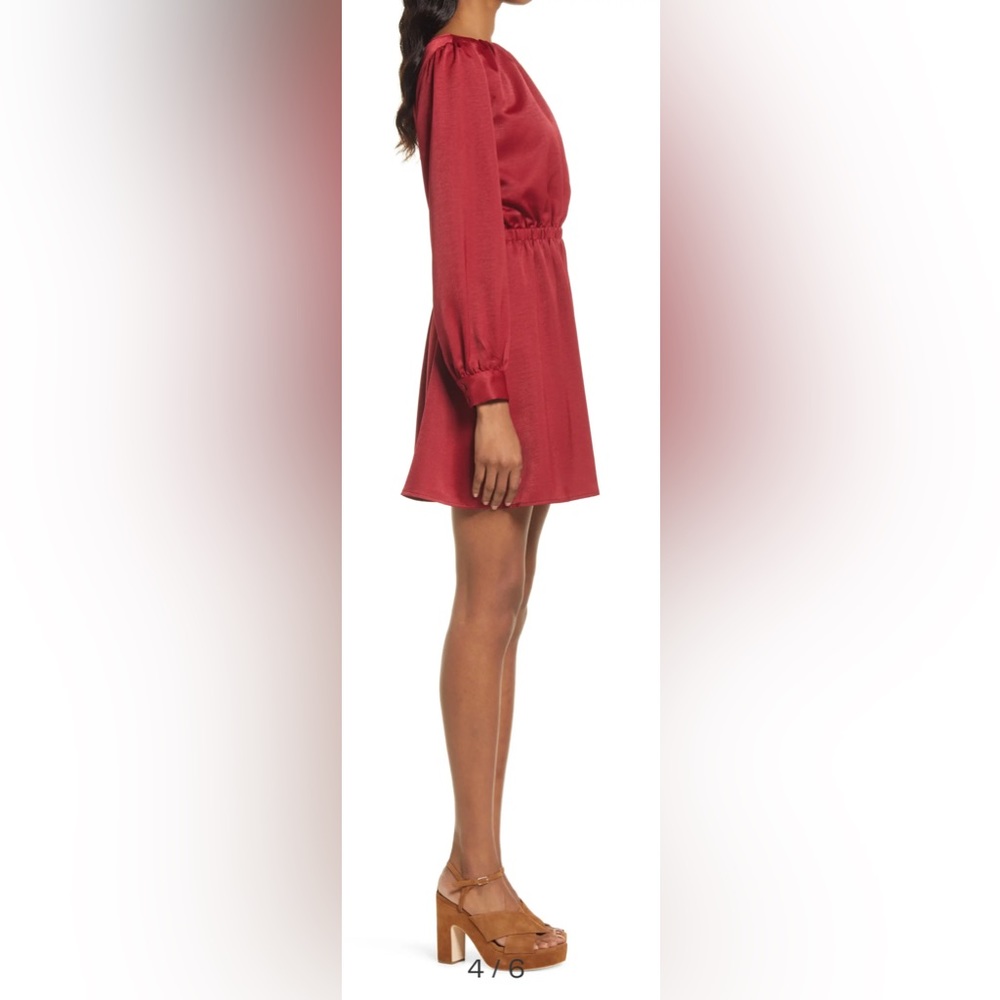 Lost + Wander Emerald Eyes Long Sleeve Minidress Size XS (0) NWT - Picture 3 of 15